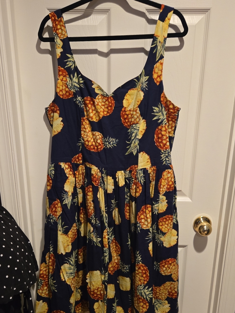 Hearts And Found Navy Pineapple Print Sundress